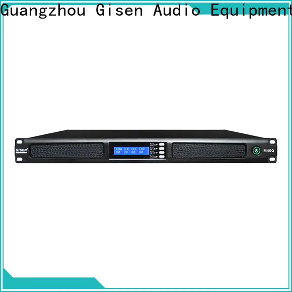 Gisen 4 channel power amplifier manufacturer for entertainment club