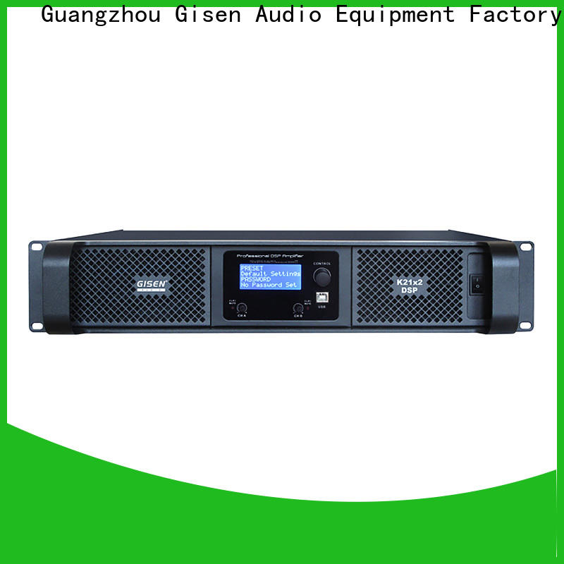 Gisen 2 channel dsp power amplifier manufacturer for various occations