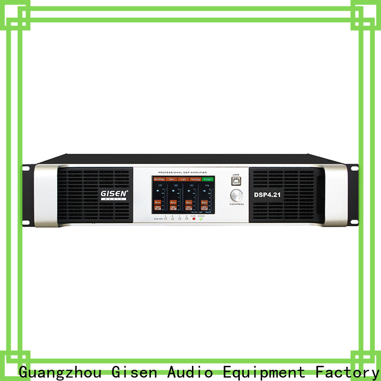 Gisen touch screen dsp amplifier supplier