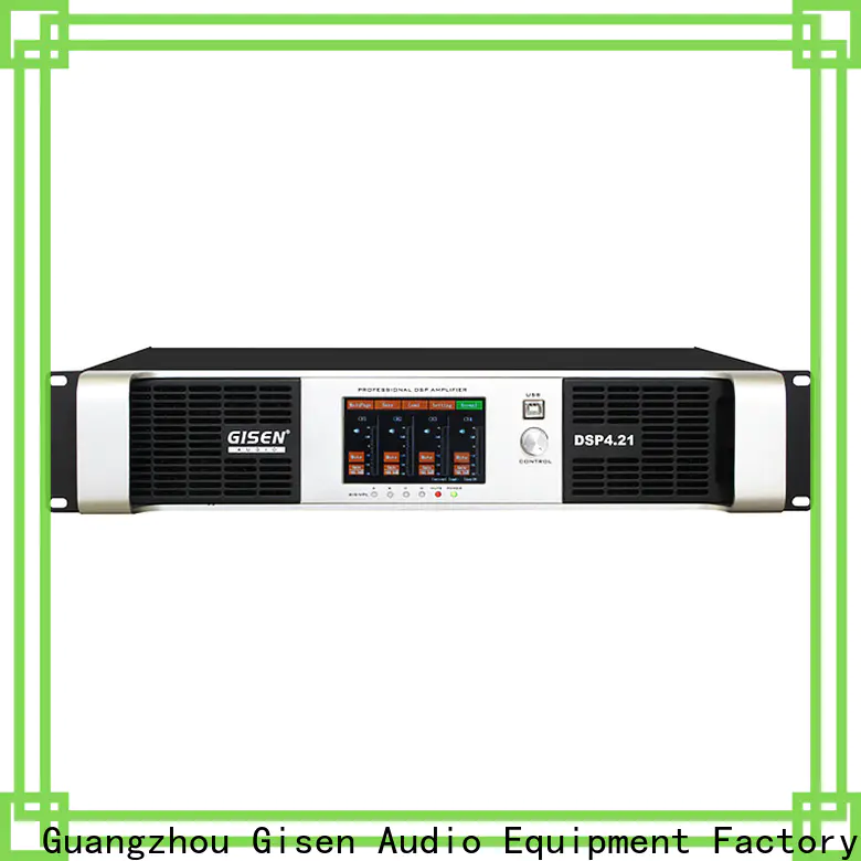 Gisen touch screen dsp amplifier supplier