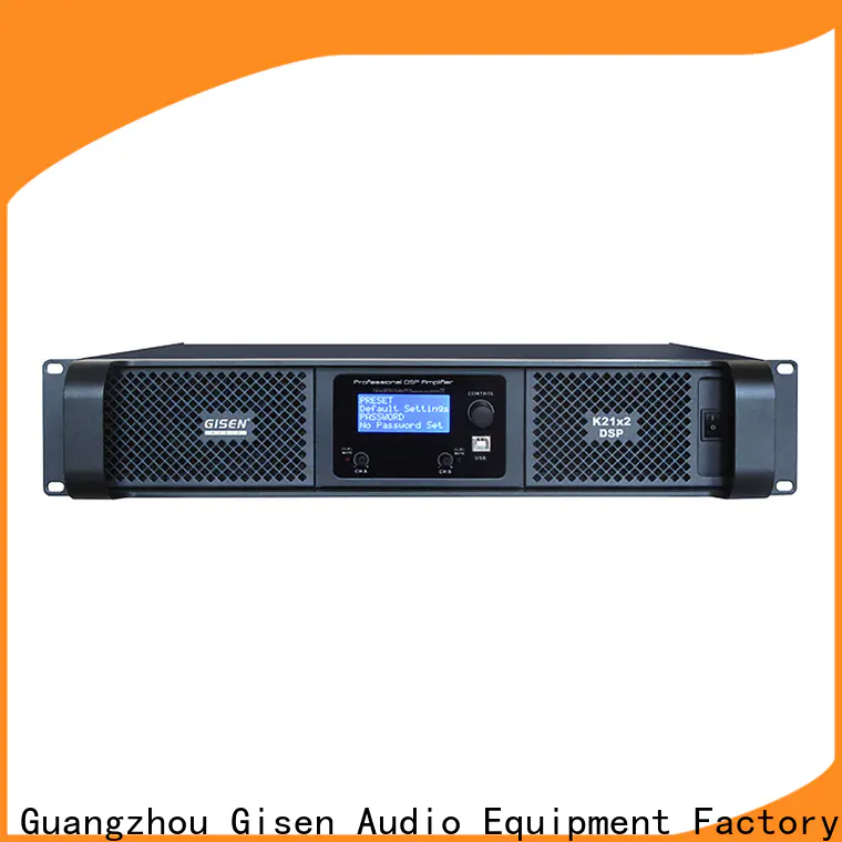 Gisen 2 channel direct digital amplifier manufacturer for stage