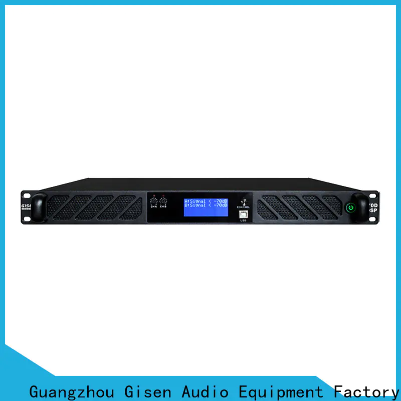Gisen high quality homemade audio amplifier manufacturer for stage