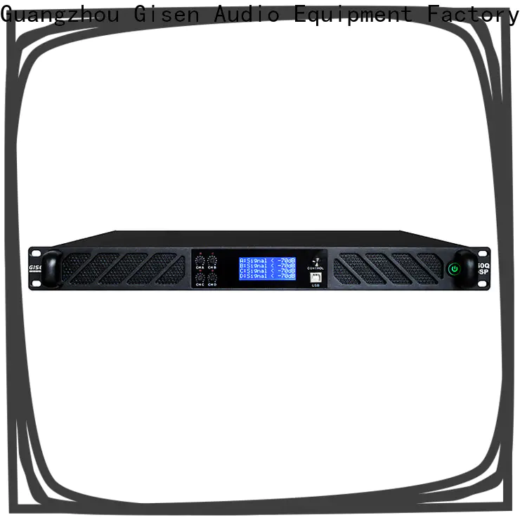 Gisen high quality dsp power amplifier manufacturer for stage