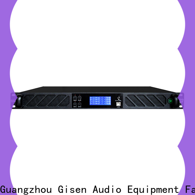 Gisen professional homemade audio amplifier manufacturer for stage