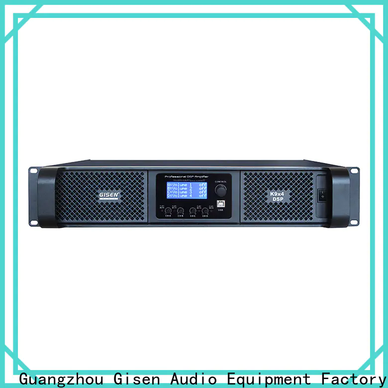 Gisen professional dsp power amplifier supplier