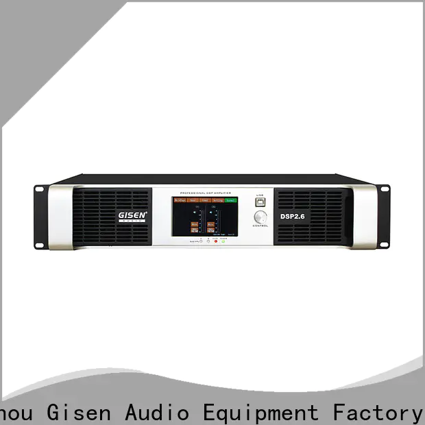 Gisen 2 channel multi channel amplifier supplier for stage