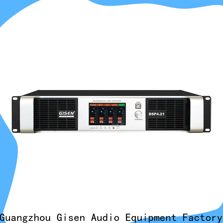 Gisen multiple functions dj power amplifier supplier for stage