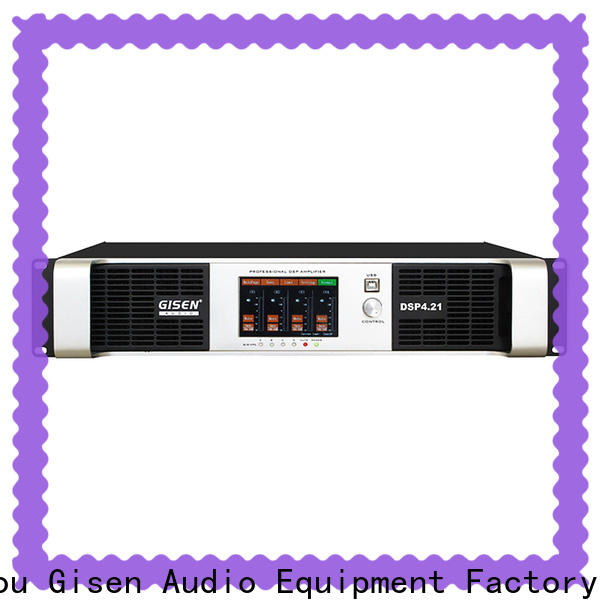 Gisen 8ohm dj power amplifier factory for venue