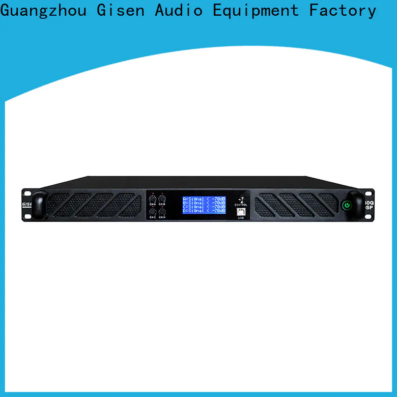 Gisen 4 channel dsp power amplifier wholesale for performance