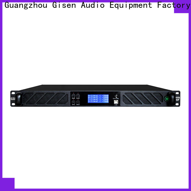 Gisen multiple functions dsp power amplifier supplier for performance
